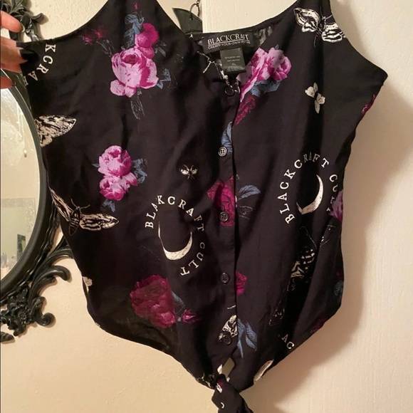Blackcraft Cult Tie Front Button Down - Picture 1 of 3